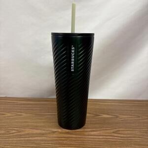 Starbucks Dark Green Stainless Steel Tumbler Holiday 2022